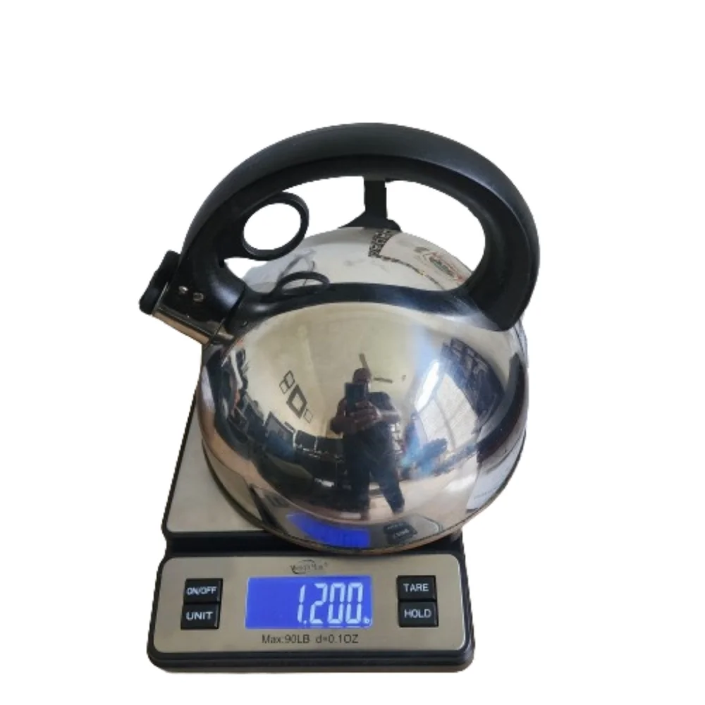 Revere Ware 1801 Stainless Steel Round Dome Copper Bottom Whistling Tea Kettle